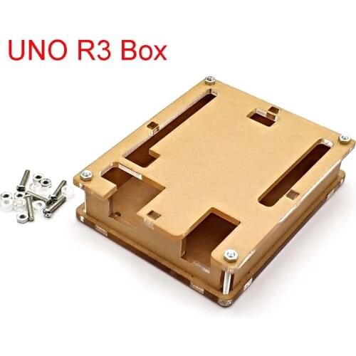 Uno R3 Case Enclosure Transparent Acrylic Box Clear Cover Compatible for Arduino UNO R3 Case