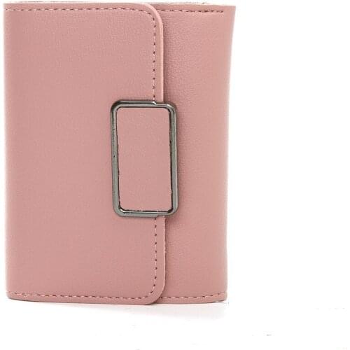 Foreign trade wallet cute ladies short simple square fashion handmade factory shop purse womens wallets PU Fashion