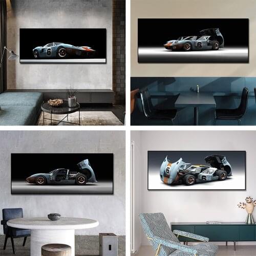 Classic Muscle Car Posters Ford Mustang Shelby Ford Canvas Painting Scandinavian Wall Art Picture For Living Room Home Decor