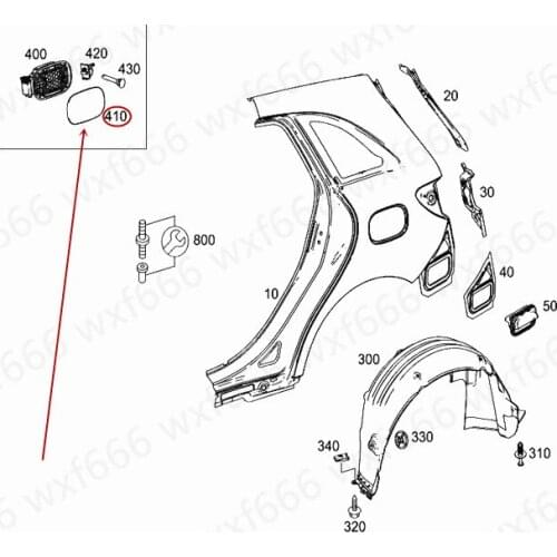 Car Gas tank cover Suitable for W246 B200mer ced es-be nzB250 Fuel tank cap Fuel filler cover Fuel tank base bracket Cover trim
