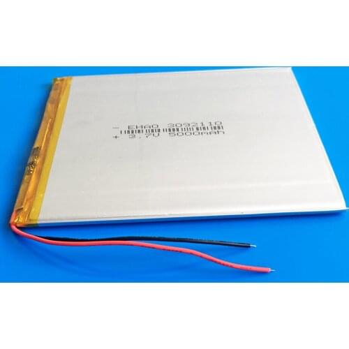 3.7V 5000mAh Polymer Lithium LiPo Rechargeable Battery 3092110 For GPS PSP DVD PAD E-book tablet pc laptop power bank video game