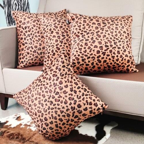MERRYLIFE Leopard Pillowcase Decorative Sofa Cushion Case Bed Pillow Cover Home Decor Car Cushion Cover Cute Pillow Case 45*45cm