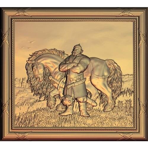 3D STL Model for CNC Router Engraver Carving Machine Relief Artcam aspire soldier M30