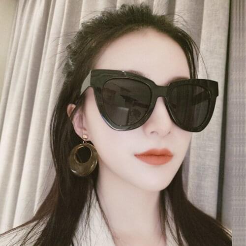 2020 Fashion Cat Eye Sunglasses Women Brand Designer Vintage Rose Gold Mirror Color Lens Classic Alloy Sun Glasses Lady Eyewear