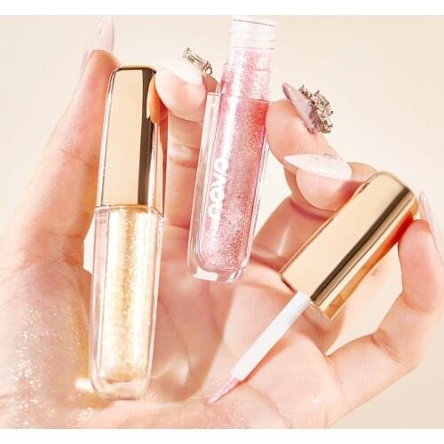 NOVO Liquid Eyeshadow Monochrome Water Run Shiny Eye Liner Pen Eyeshadow Palette Long lasting Shimmer Pigmented Cosmetic 2021