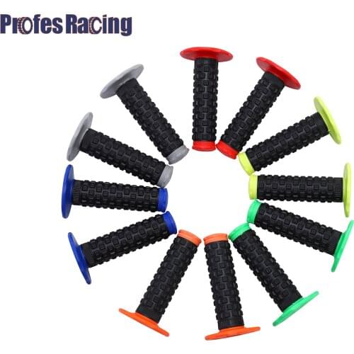New Grips 7/8" Dirt Bike Rubber Grips Bike Handle Grip For Protaper Handlebar Mx Pillow Top Throttle Moto Grips 22mm Bar Moto