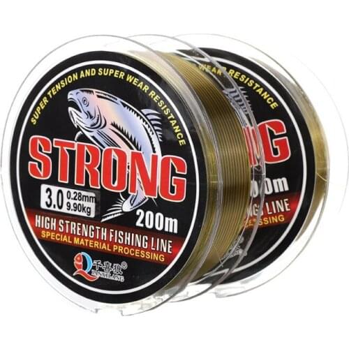 Monofilament 100M Nylon Fishing Line Fluorocarbon Coated Fishing Leader Line For Carp Fishing Wire Fishing Tackle
