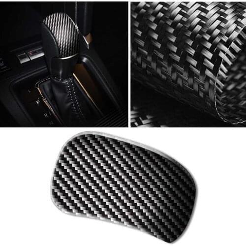 Carbon Fiber Car Gear Shift Knob Cover Trim For Subaru Forester 2013 2014 2015 2016 2017 2018