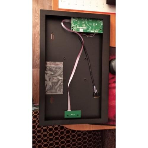 58C Controller board + Metal alloy back cover case box DIY VGA HDMI-compatible kit for 1920x1080 B156HW01 15.6" LED LCD panel