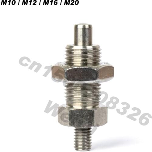 Index Plungers,Spring plungers,knobless, all stainless index plunger ,M10M12M16M20