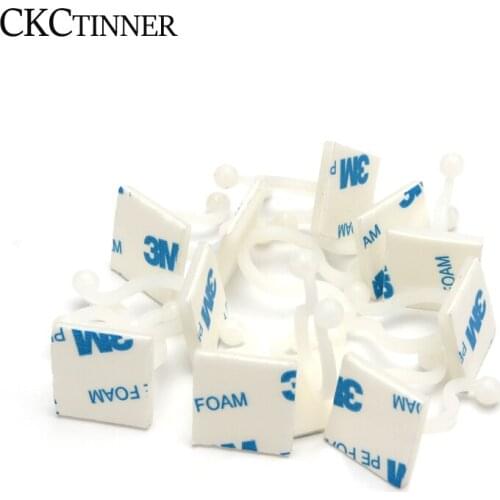 10pcs KL-1 KL-2 KL-3 White Nylon 3M Glue Harness Wiring Cable Fixed Holder Seat Adhesive Mounting Adjustable fixing seat twist