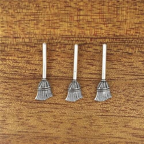 10pcs Charms broom 27*6mm Antique Making pendant fit,Vintage Tibetan Silver,DIY bracelet necklace