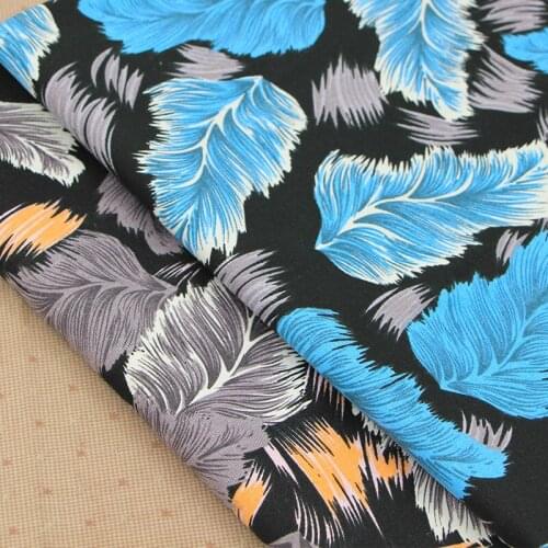 146*100cm Palm Leaf Cotton Polyester Canvas Fabric for Patchwork Upholstery Fabric Sewing Material DIY Pillow Sofa