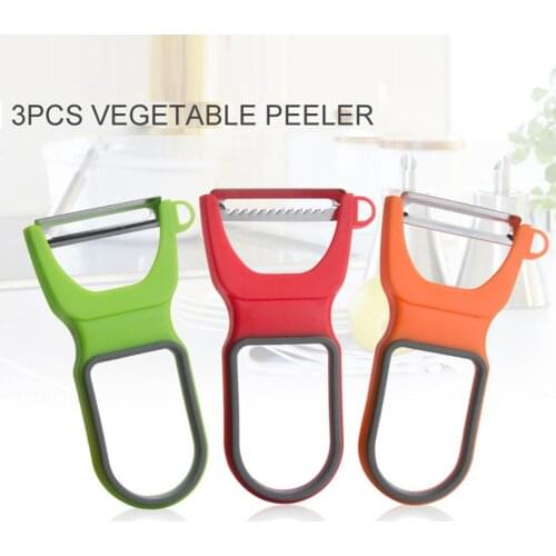 3Pcs/Set Stainless Steel Vegetable Slicer Shredder Fruit Cutter Sharp Julienne Peeler Potato Carrot Grater Zesters Kitchen Tools