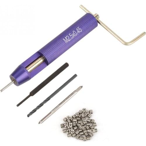 50Pcs Thread Repair Insert Stainless Steel Coiled Wire Helical Screw Threaded Inserts Kit M2.5 x 2D Fasteners parafuso