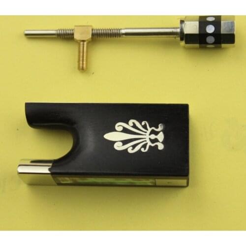 1 pc Ebony 4/4 violin bow frot.High class violin bow accessories