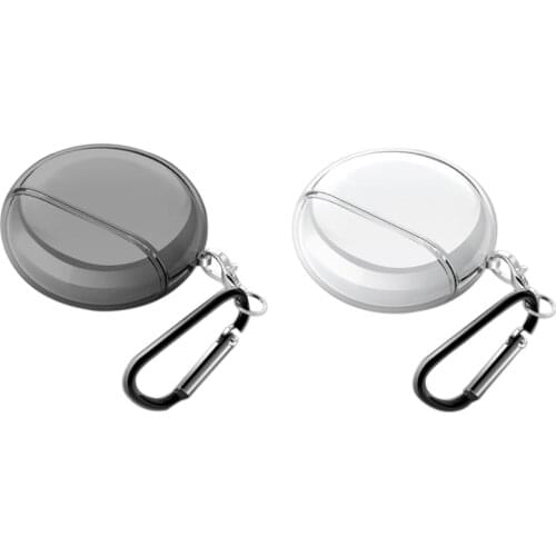 Earphone Cases for Huawei Freebuds 3 Case Shockproof Cover with Carabiner Transparent for Huawei FreeBuds 3