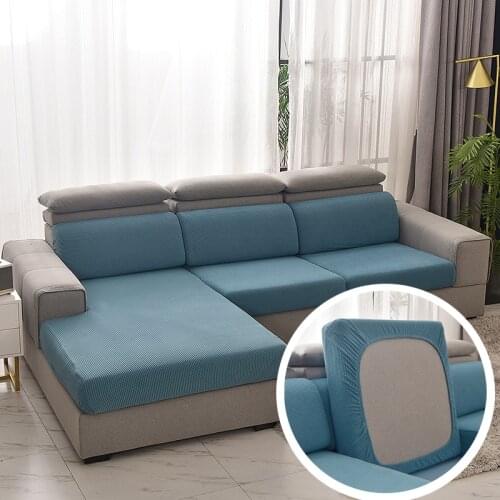 Sofa Seat Cushion Cover Removable Slipcover Furniture Pets Kids Protector Washable Jacquard Thick Couch Covers 1/2/3/4 Seat