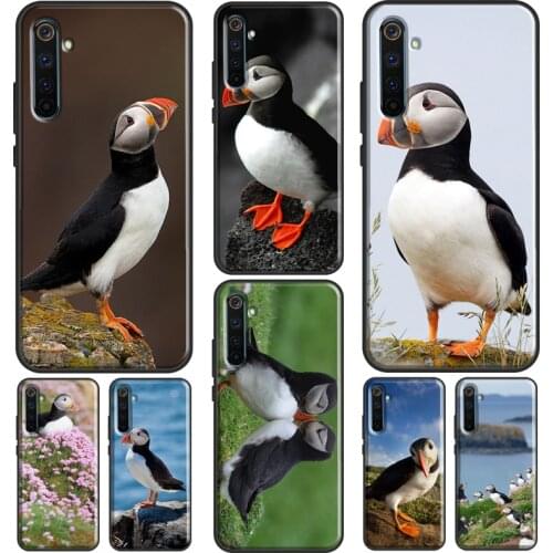 Atlantic Puffin Faroe Islands Case For OnePlus 8T 7T Nord 9R 7 8 9 Pro Cover For Realme GT Neo Q3 7 i 6 8 Pro C3 C21 C15