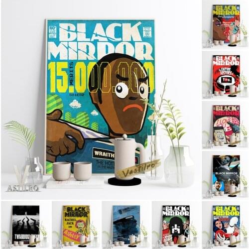 Black Mirror Science Fiction Hot Comic Poster Abstract Cartoon Manga Prints Art Canvas Painting Bar Pub Club Wall Picture Decor
