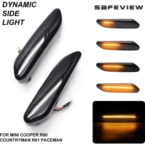 Dynamic Turn Signal Light Side Repeater Marker Indicator Lamp Facelift Car Styling For Mini Cooper R60 Countryman R61 Paceman