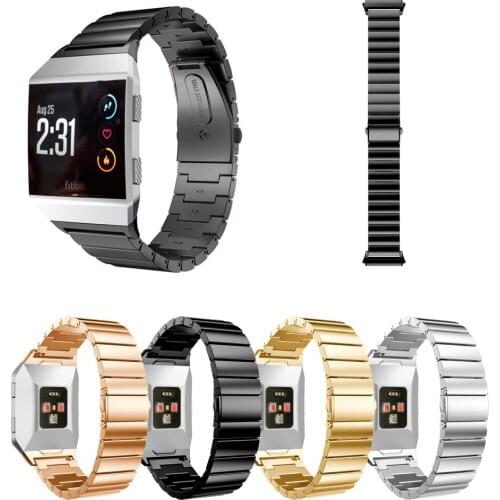 For Fitbit Ionic Watchband, New Solid Stainless Steel Replacement Watch Band Strap Metal Bands For Fitbit Ionic