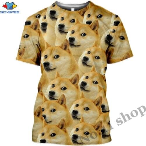 Anime 3d Print Game T Shirt Animal Doge Streetwear Dog Hunter Men Women Fashion T-shirt Harajuku Kids Shirts Homme Tshirt A206