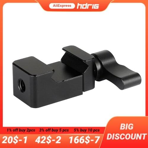 HDRIG Swat Rail Super Clamp Clip with 1/4" Standard Mounting Holes for Camera Accessories