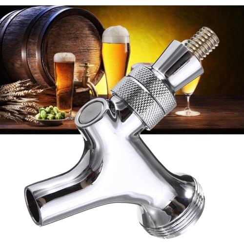 Chrome Draft Home Brew Beer Faucet Tap for Kegerator Tower Draft
