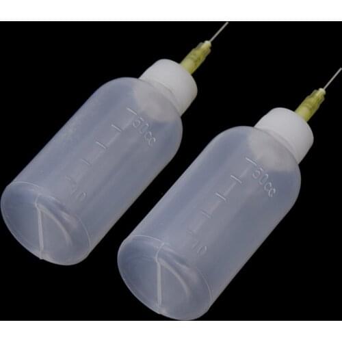 2PCS 50ml Plastic Pottery Tools Transparent Squeezing Mud Bottle Point Line Decorative DIY Craft Making Tools Accessories