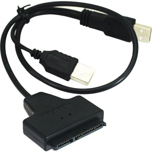 Etmakit USB 2.0 to Sata Serial ATA 15+7 22p Converter Adapter Cable for 2.5 Inch HDD Laptop Hard Drive NK-Shopping