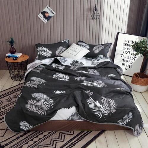 30Plant Floral Printed Quilts Summer Used Thin Air-conditioned Comforter Queen Size Colcha Duvets Single Bedspread