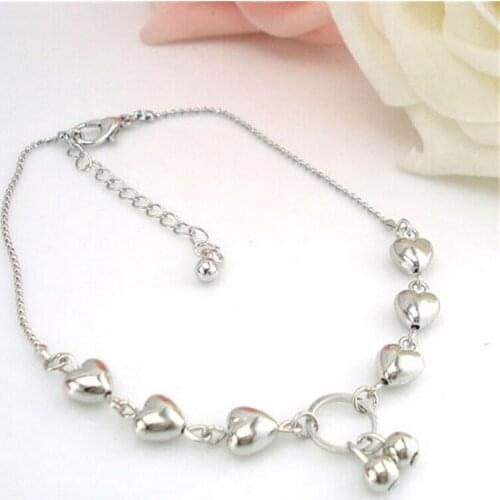 Fashion Women Heart Cherries Chain Anklet Bracelet Barefoot Sandal Beach Foot Jewelry