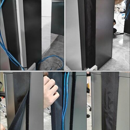 1/3 Meter Soft Adjustable Hook & Loop Desk Wire Cable Cover For Floor/Carpet/Trunk/Desk Office Stationery Wire Protection Cover