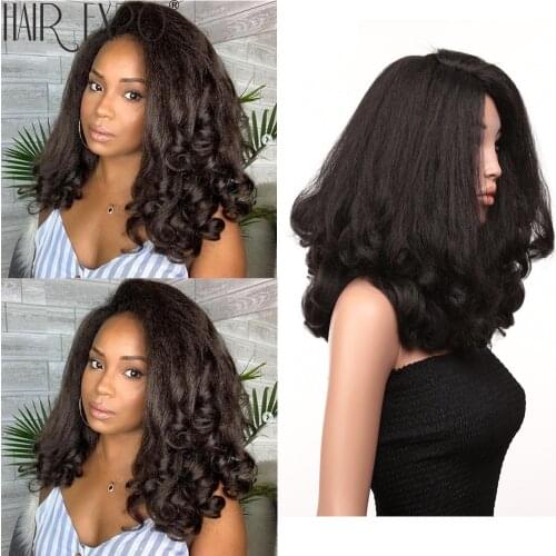 20inch Loose Wave Hair Pre Plucked With Baby Hair Synthetic Wig Fluffy Heat Resistant Cosplay Wig For Black Women Hair Expo City