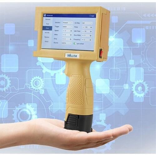 12.7mm Online Variable QR Bar Batch Code Date Number Logo Expiry Date Label Portable Hand Jet Handheld Thermal Inkjet Printer