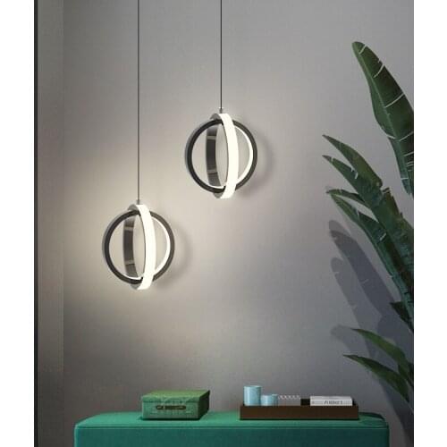 Modern Led Pendant Lights For Living Room Round Square Hanging lamps Bedroom Bedside Dining room Luminaire Home Decor Lighting