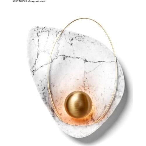 Shell Shape Led Wall Light Lighting Modern Creative TV Background Wall Bedside Foyer Wall Lamp Sconce Special Nordic Home Deco