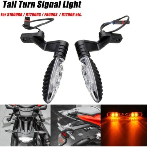 2pcs Long type Rear LED Turn Signal Indicator Light Motorcycle For BMW S1000RR R1200GS HP4 ADVENTURE K1300 R R800GS F 800 R