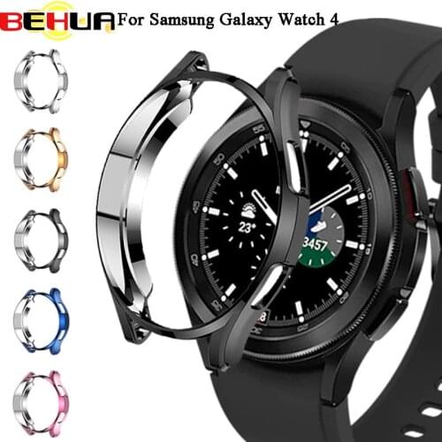 Screen Protective Watch Case For Samsung Galaxy Watch 4 Classic 42MM 46mm 40mm/44mm Full Protector Cover Shockproof TPU Shell