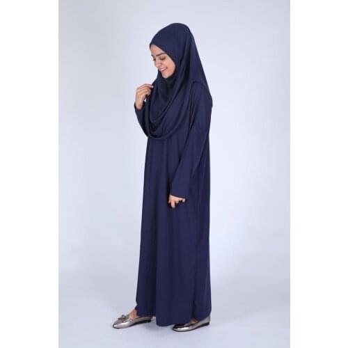 Women Hijab Worship Prayer Gown Quality Fabric Polyester Islamic Indoor Clothing 2021 Trend