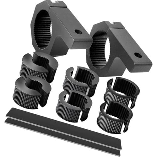 1 Set LED Light Bar Clamps Tube Clamp Mount kit Bull Bar Brackets for Motorcycle