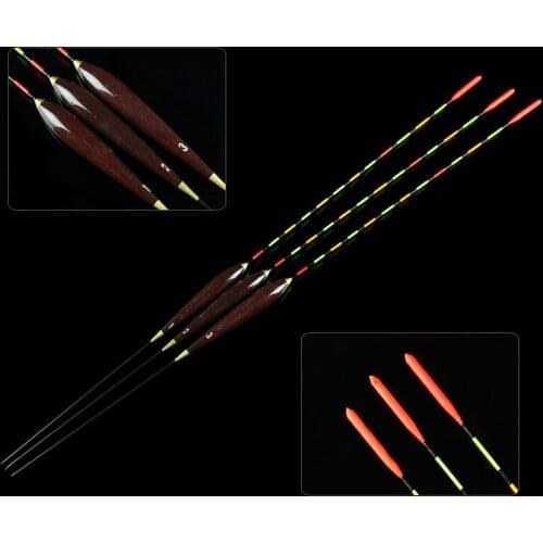 3pcs/set Fishing Floats Buoy Fluorescent Lightstick Fishing Float Pesca Wood Float Bobber Glow Stick Fishing Tackle Accessories