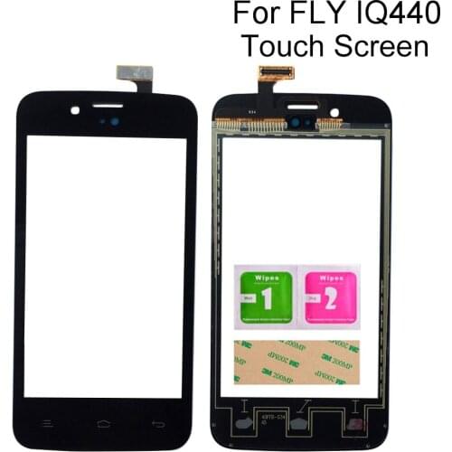 4.0'' Mobile Touch Glass For Fly IQ440 IQ 440 Touch Screen Digitizer Front Glass Lens Sensor Tools Adhesive