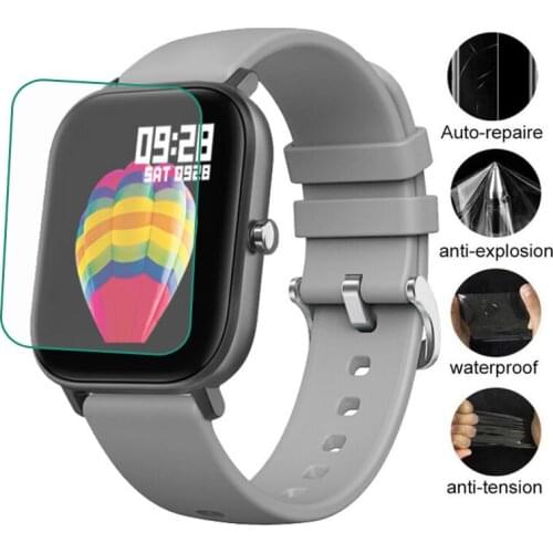 5pcs TPU Soft Transparent Protective Film Guard For COLMI P9 Smart Watch LCD Screen Protector Cover Smartwatch Protection