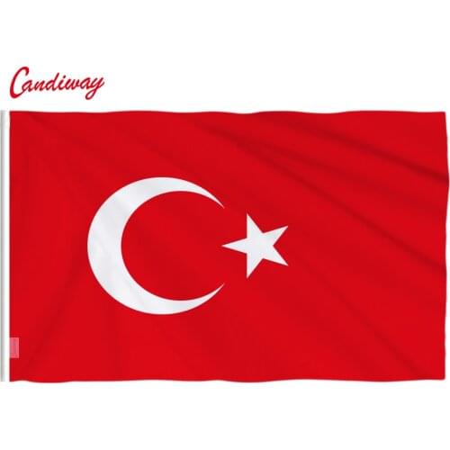 90 x 150cm Turkey flag Banner Hanging National flags Turkish Home Decoration