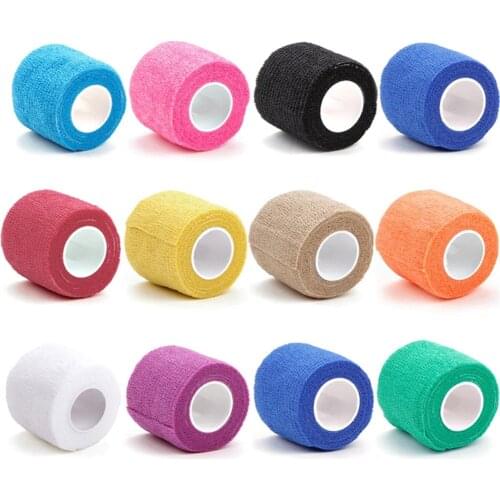 6pcs Self-Adhesive Tattoo Grip Bandage Elastic Non-woven Wraps Tape Disposable Tattoo Bandage Grip Tape Tattoo Accessories