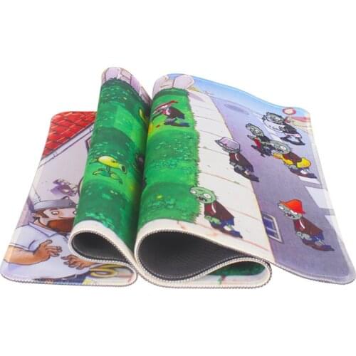 Plants vs. Zombie Gaming Mouse Pad Large Mouse Pad Gamer Big Mouse Mat Computer Mousepad Natural Rubber Keyboard Desk Mat