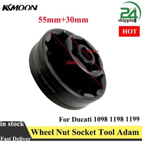 55mm + 30mm Wheel Nut Socket Tool Replacement for Ducati 1098 1198 1199 Multistrada Diavel car styling accessories