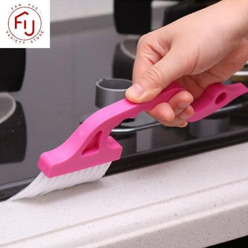 Creative Hand-held Cleaning Brush Multipurpose Groove Door Window Gap Brush Keyboard Kitchen Cleaning Brush Home Cleaning Tools